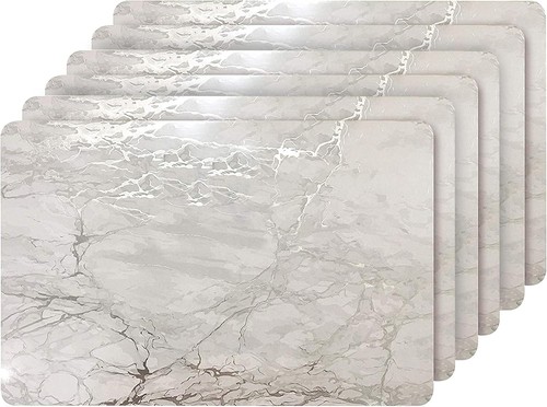 Elegant silver marble - silver, cork