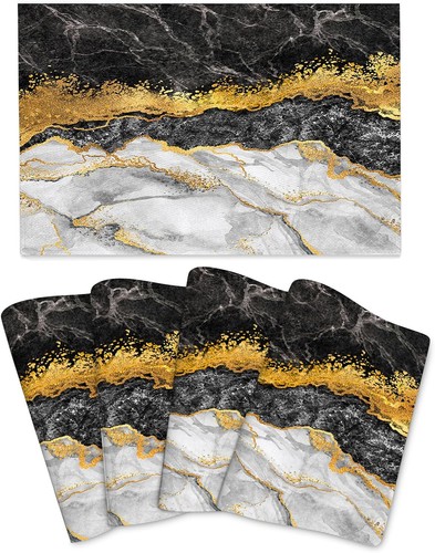 Marble placemats set 4 - marble,