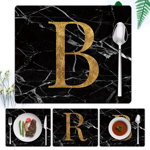 Pcs printed letter placemats - printed,