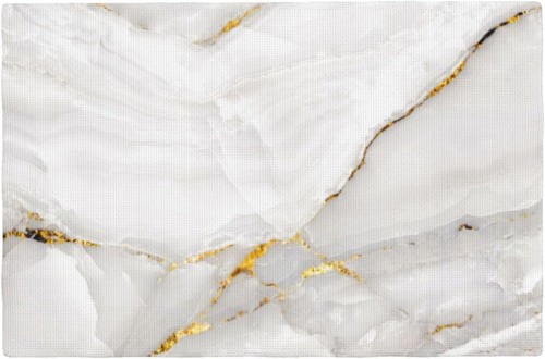 Gold vein marble placemats 6pc - marble,