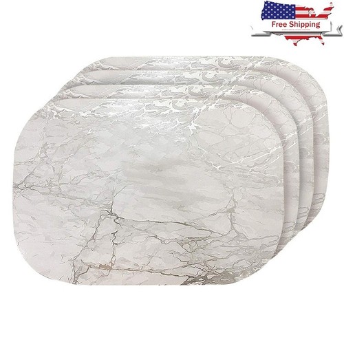 Cork placemats set - set, marble