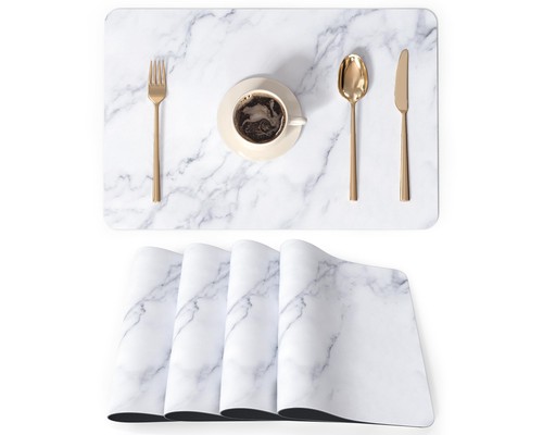 Qiyi leather placemats set - pu,