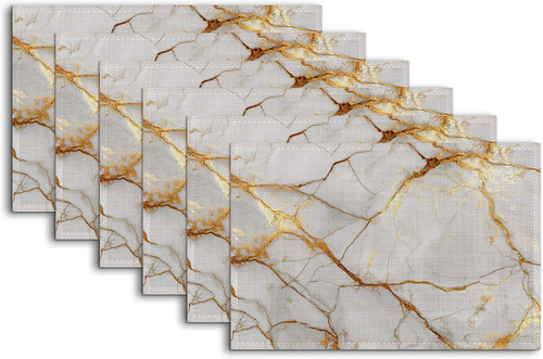 Placemats set white and - set, of