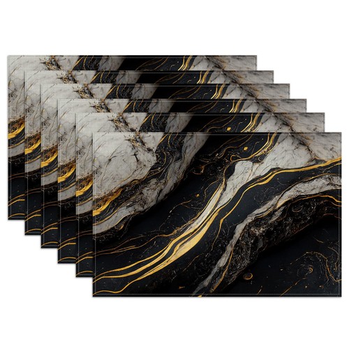 Black white gold marble - white,