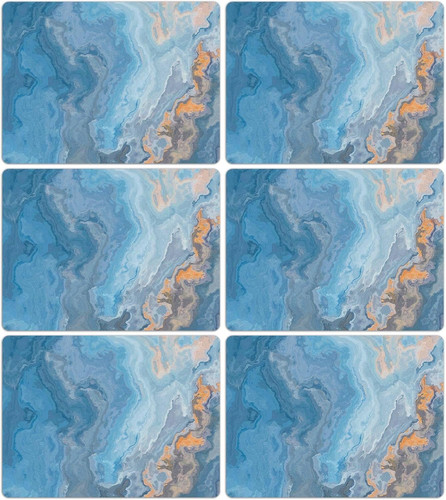 Marble placemats set - set, 6